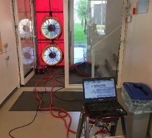 Blowerdoormeting op kantoor